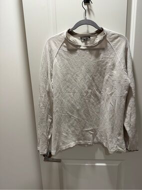 James Perse Cream Crewneck Sweater